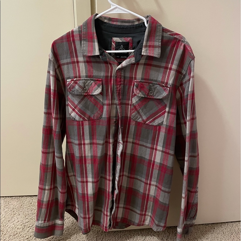 Prana Large Long Sleeve Flannel